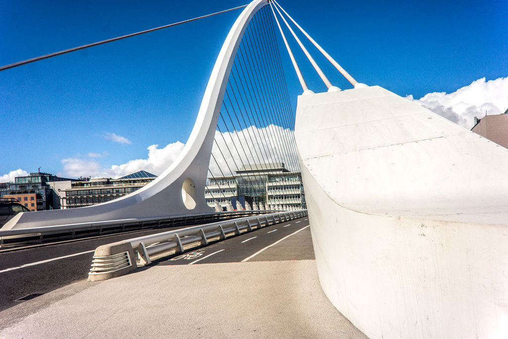 Samuel Beckett Bridge Is In The Shape of An Irish Harp