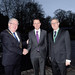 Joe Doland and Tim Fenn greet Minister of State for Tourism & Sport, Patrick O'Donovan, TD