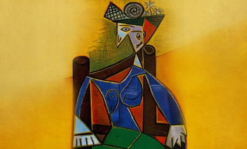Dora Maar, traducción de Pablo Picasso (1941), interpretación de (1963). • <a style="font-size:0.8em;" href="http://www.flickr.com/photos/30735181@N00/8805275327/" target="_blank">View on Flickr</a>