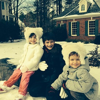 The kids all had a blast in the snow today!