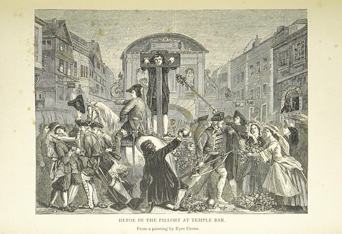 Daniel Defoe: gadfly, journalist, author of Crusoe and the Plague, in the stocks, thanks to some asshole