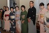Tea assistants with Mr Toshihiko Sakai of Chinshin Ryu Tea School