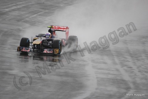 Daniel Ricciardo in Free Practice 1 for the 2013 British Grand Prix