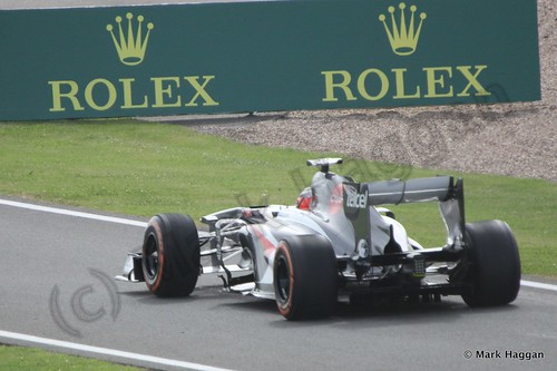 Nico Hulkenberg in Free Practice 3 at the 2013 British Grand Prix