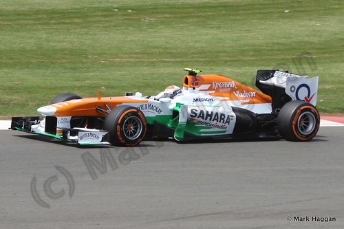 Adrian Sutil in qualifying for the 2013 British Grand Prix