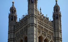 Detail of Victoria Tower, Palace of Westminster