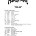 MMF1999 Playing Times