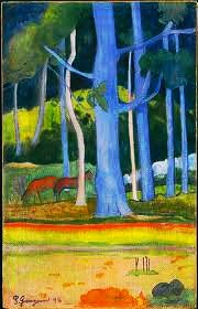 Gauguin, Paul (1848-1903) - 1892 Landscape with Blue Trunks (Christie's London, 2012)
