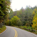 Highway 64 from Franklin, N.C. to Cashiers, N.C.  The road twists through the Nantahala National Forest along the Nantahala River.