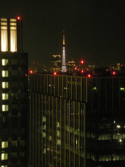 窓の一つから東京タワーを見つけました！スカイツリーもいいけ。｜オザミトーキョー