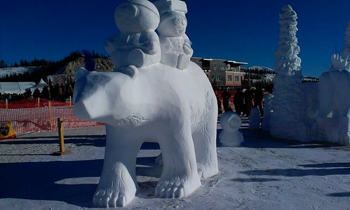 Snow carving