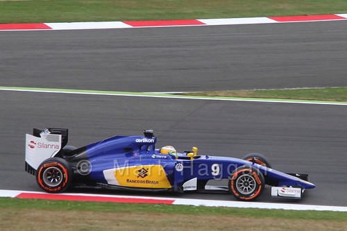 Marcus Ericsson in Free Practice 3 for the 2015 British Grand Prix at Silverstone