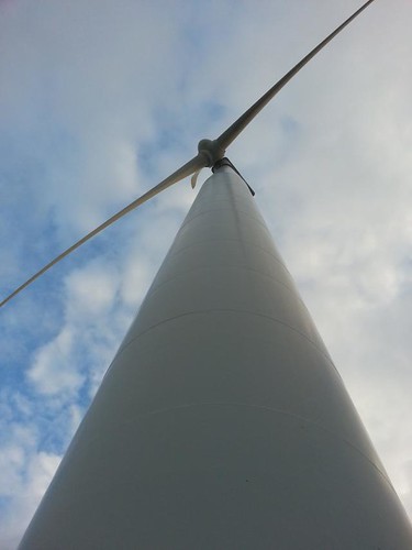 Turbine in NorthWind wind farm in Bangui