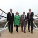 First Minister, Abigail Dunn, Jackie Maguire and Lord Mayor open bridge