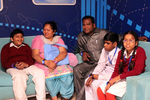 Some children of the group with their parents.