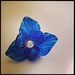 青い花のブローチ #blue #flower #shrinkplastic #brooch #shrinkydinks #プラバン #プラ板