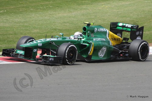 Giedo van der Garde in Qualifying for the 2013 British Grand Prix