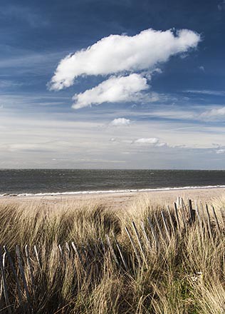 Clouds on a Cool Blue Sky - Sea and Beach  - Simplicity - Scottish Coast