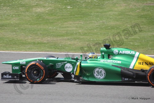 Charles Pic in the 2013 British Grand Prix