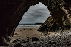 cave of the beach of Goulien