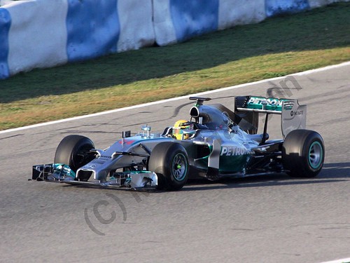 Lewis Hamilton in Formula One Winter Testing 2014