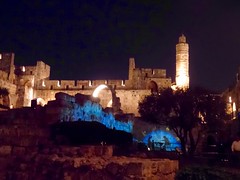 Lichtshow Tower of David