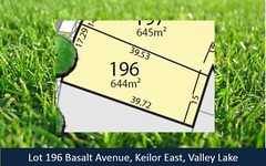 Lot 196 Basalt Avenue, Keilor East VIC