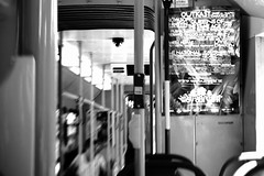 Ads on a tram