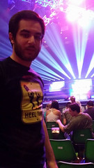 Alessio Angelo in his "Heel Turn" shirt