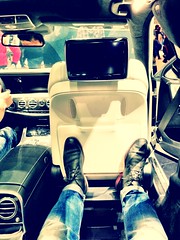 Inside The benz S600!