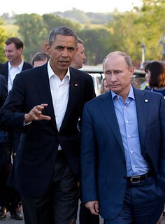 Barack Obama and Vladimir Putin, From ImagesAttr