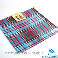 Clan Anderson Ancient Tartan Wool Handkerchief