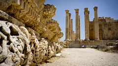 The ruins of the Greco-Roman city of Gerasa, Jerash, Jordan