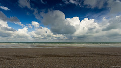 Clouds over the English Channel, Normandy France