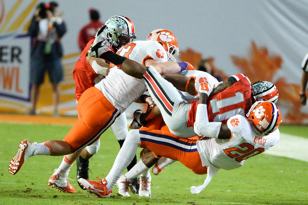 Clemson Football Photo of Bowl Game and Jayron Kearse and ohiostate and Spencer Shuey