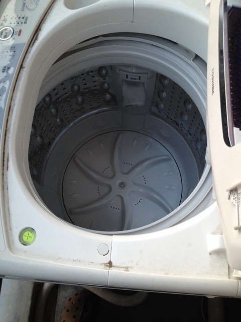 洗濯機  中です。