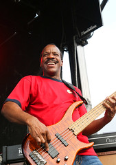 Tony Hall of Dumpstaphunk at the Flood City Music Festival, Johnstown, PA, August 1-3
