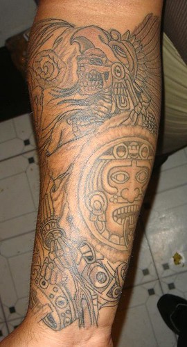 aztec warrior skull tattoo on forearm #145 - a photo on Flickriver