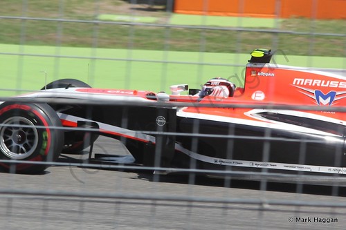 Max Chilton in qualifying for the 2014 German Grand Prix