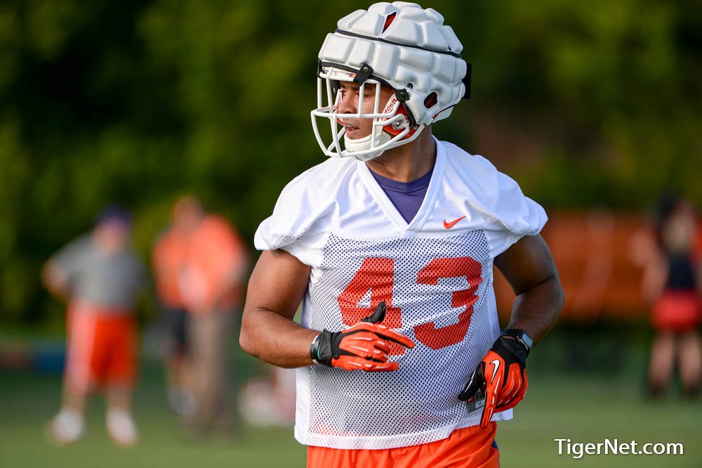 Clemson Football Photo of fallcamp and Korie Rogers