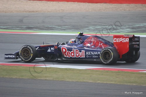 Daniil Kvyat in The 2014 British Grand Prix