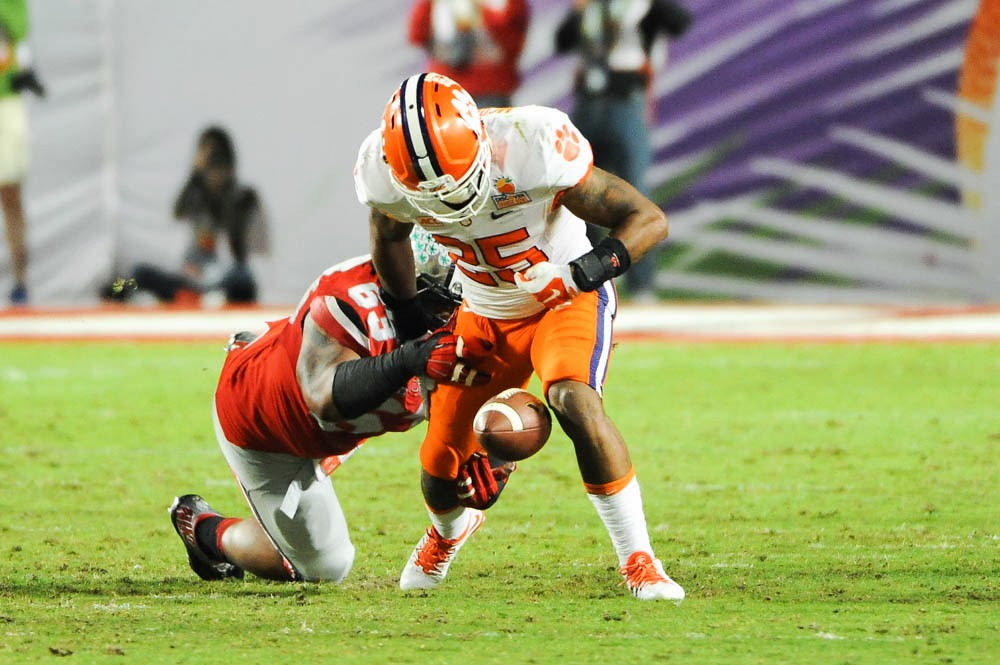 Clemson Football Photo of Bowl Game and ohiostate and Roderick McDowell