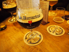 In the Wildeman beerhouse tasting a belgium St, Bernardus!
