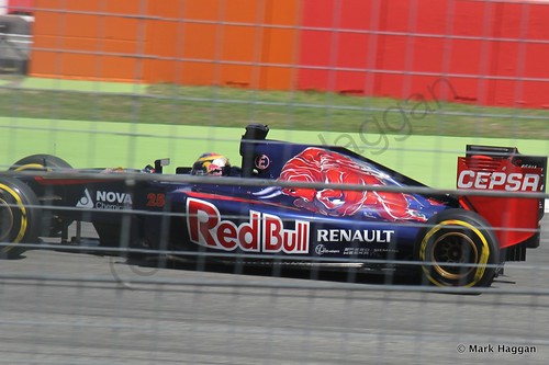 Jean-Eric Vergne in qualifying for the 2014 German Grand Prix