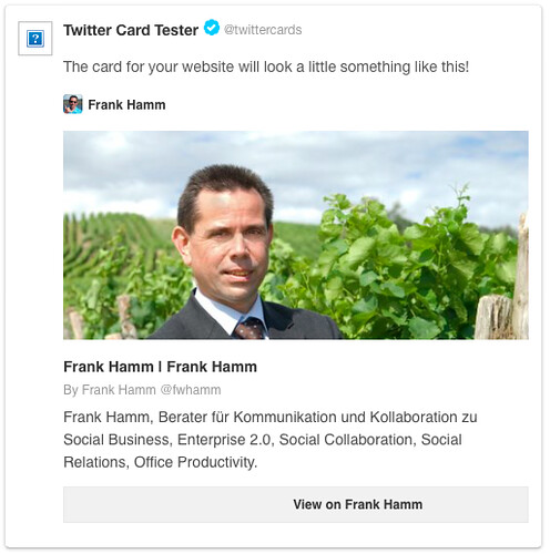 Twitter Card Validation & Approval