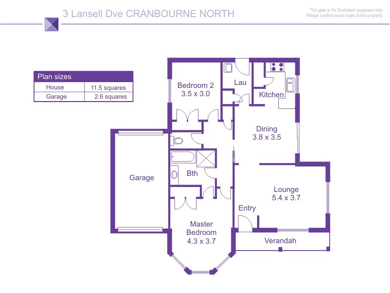 3 Lansell Drive, Cranbourne North VIC 3977 floorplan