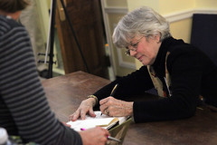 Reeve signing copies of Under a Wing