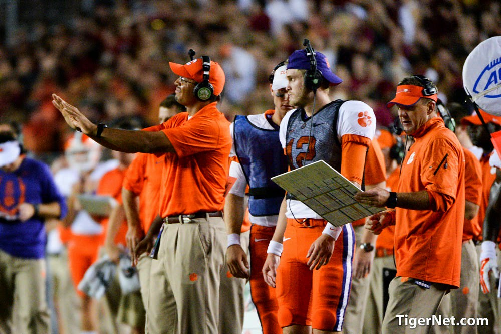 Clemson Football Photo of Chad Morris and Florida State and Tony Elliott