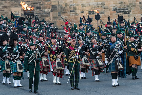 Massed pipers