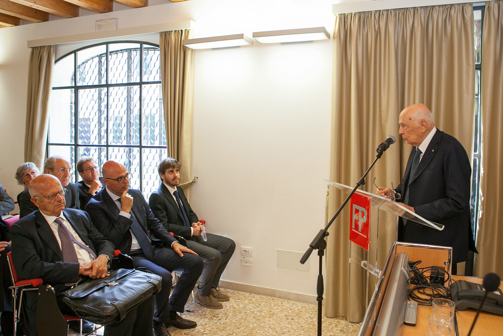 Il Presidente della Repubblica Giorgio Napolitano visita la Fondazione Pellicani a Mestre